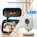 Miniatyrbillede 4 af 7: 3,2 Tommer Trådløs Video Baby Monitor Med Vuggeviser Auto Natsyn