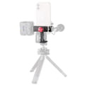 Miniatyrbilde 5 av 10: Metall telefon holder klemme med kald sko arca 360°roterbart stativ feste klips