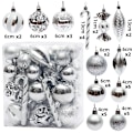 Miniatyrbild 2 av 4: 50 bitar Silver Rött Specialformad Jul Ball Ornament