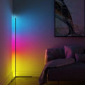 Miniatyrbillede 3 af 7: Smart RGB Dream Farve Gulv Lampe med Musik Sync Moderne 16 Million Farve Skiftende Stående Stemning Lys