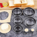 Miniatyrbilde 4 av 7: 5 STK Rund Rustfritt Stål kjeks Mugg Kuml Skin Skjæring Mugg Gjør-det-selv kjeks bakverk kake baking verktøy
