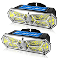 Miniatyrbillede 1 af 7: Sol Lys Udendørs Bevægelse Sensor 158LEDs IP65 Vandtæt Super Bright Solar Trådløs Væg Lampe