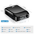 Miniatyrbild 2 av 7: Bluetooth UHF trådlös röst förstärkare bärbar för undervisning föreläsning tur guide kampanj u-disk megafon mikrofon högtalare