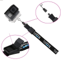Miniatyrbilde 4 av 6: Håndledd stropp Nylon streng Hånd Snor Tau Snor Justerbar for GoPro Hero 9 8 7 6 SJCAM DJI OSMO Action Kamera Tilbehør
