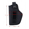 Miniatyrbillede 6 af 6: Universal Tactical Pistool Holster Pistool Taske til Alle Size Håndvåben