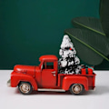 Miniatyrbillede 4 af 10: Retro nostalgisk stil jern jule lastbil model industriel stil bar café restaurant bløde rekvisitter
