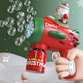 Miniatyrbild 3 av 7: jul automatisk bubbla maskin tomten elektrisk bubbla pistol maskin utomhus leksaker