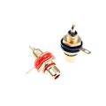 Miniatyrbillede 5 af 6: 1 par Ny RCA hun stik stik chassis panel montering adapter lyd terminal stik