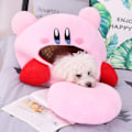 Miniatyrbillede 7 af 7: Pink elver lur pude kæledyr rede Kawaii udstoppet legetøj