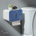 Miniatyrbild 9 av 9: Induktion toalett papper hållare hylla automatisk papper ut wc papper ställ väggmonterad toalett papper dispenser badrum tillbehör