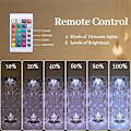 Miniatyrbillede 4 af 8: LED Krystal Bord Lampe Rose Lys Projektor 3/16 Farver Touch Nat Lys Romantisk Diamant Atmosfære Lys USB Home Bar Dekor