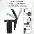 Miniatyrbild 7 av 7: Universal Cykel Rearview Spegel Justerbar Rotera Clear Cykling Styre Konvex View Speglar