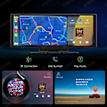 Miniatyrbild 5 av 7: 10,26" Dash Cam Rearview Kamera Wifi Carplay & Android Auto 4K DVR GPS Navigation Video Inspelare