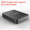Miniatyrbild 5 av 7: Dual bay SSD m.2 case usb 3.1 PCIe NVME with M Key/B&M Key SSD enclosure Solid Disk case ssd docking station
