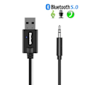Miniatyrbild 2 av 7: Mini 3.5MM Jack AUX Bluetooth Receiver Car Kit Audio MP3 Music USB Ström Adapter