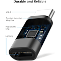 Miniatyrbild 2 av 7: 3 bitar Lightning Kvinna Till USB C Hane Laddare Adapter