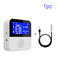 Miniatyrbild 7 av 7: Smart WIFI Temperatur och Fuktighetssensor med Bakgrundsbelysning LCD Display Inomhus Termometer Hygrometer Mätare Stöd
