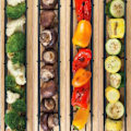 Miniatyrbilde 2 av 7: 4 stk/sett  Bærbar BBQ Grilling kurv rustfritt stål nonstick grill grill kurv