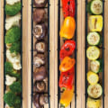 Miniatyrbillede 2 af 7: 4stk/set  Bærbar BBQ Grill kurv rustfrit stål nonstick grill grill kurv
