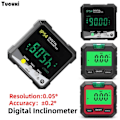 Miniatyrbild 5 av 7: Digital Nivå Protractor Lutningsmätare Magnetisk Bas Digital Vinkel Mätare med Bakgrundsbelysning Level Tester Mätningsverktyg