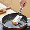Miniatyrbillede 2 af 7: Rustfrit stål stegning skovl clips multifunktionelt bøf grill tang stegning fisk spatel clips  husholdning køkken værktøj