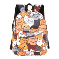 Miniatyrbilde 1 av 4: Anime Neko Atsume Kvinner Ryggsekk Tegneserie Mochila for jenter gutter reise ryggsekk