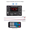 Miniatyrbillede 2 af 6: Bluetooth Dekoder Tavle Håndfri Bil Lyd Mikrofon USB TF FM Radio Mp3 Musik Afspiller Højttaler