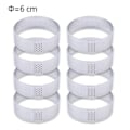 Miniatyrbilde 5 av 10: Rustfritt stål Terte Mugg Ring Tartlet Kake Mousse Mopper Cookies Pay Circle Cutter
