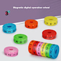 Miniatyrbillede 4 af 6: Børn Magnetisk Matematik Digital Læring Pædagogisk Legetøj Magic Intelligens Aritmetik Matematik Puslespil Terning For børn