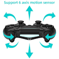 Pikkukuva 4 / 6: Bluetooth-yhteensopiva Peli ohjain PS4/Slim/Pro Langattomalle Peliohjain PC Kaksois Värinä Joystick IOS/Androidille