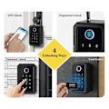 Miniatyrbild 6 av 10: Fingeravtryck Bluetooth Wifi Digital Key Box App Fjärr Åtkomst Vägg Monte Kombination Säkerhet Airbnb Lås box