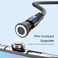 Pikkukuva 4 / 5: 7 nasta magneetti kärjet NNBILI magneetti kaapeli C-tyyppi mikro USB magneetti varaosa