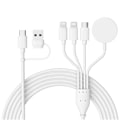 Miniatyrbillede 1 af 6: 4 i 2 Multi opladning kabel til Apple Watch Oplader USB C kabel