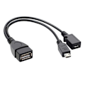 Pikkukuva 1 / 7: 2 in 1 OTG kaapeli vaihto Fire Stick 4K yhteensopiva Android puhelimen tabletin mikro USB isäntä mikro USB virran kanssa