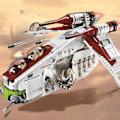 Miniatyrbillede 4 af 5: Plan Gunship Bygning Klodser Klodser Gør det selv Legetøj Til børn