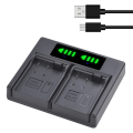 Miniatyrbillede 4 af 6: Batteri LED Dobbelt Oplader til Panasonic kameraer