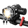 Miniatyrbilde 1 av 7: LED sykkel front lys 2400mAh USB oppladbart MTB sykkel frontlykt