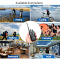 Miniatyrbilde 7 av 8: 2 pieces  Walkie Talkie UHF 400 470MHz 888s Long Range To Way Skinke Radios Transceiver for Jakt Hotell
