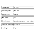 Miniatyrbild 7 av 8: Spänning Regulator 2000 Watt AC 50 - 220 Volt Dimmer SCR Power Regulator Motor Speed Controller