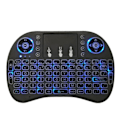 Miniatyrbilde 1 av 6: Høy kvalitet 2,4G Air Mus med Touchpad Tastatur i8 Engelsk Bakgrunnsbelyst Mini Trådløst Tastatur for PC Android TV Box