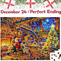 Miniatyrbild 4 av 6: jul advent kalender 1008st tomten pussel 24 dagar nedräkning