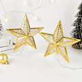 Miniatyrbillede 3 af 10: Jul Træ LED Top Stjerne Lys Femspidset Stjerne Lampe Batteri Forsynet Glødende  Jule pynt