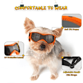 Miniatyrbillede 2 af 6: Hunde Goggles Små Race Easy Wear Små Hund Solbriller,Ajusterbare UV Beskyttelse Hvalpe Solbriller