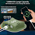 Miniatyrbilde 7 av 8: Camping Lantern Oppladbar LED Smart Lys Bluetooth Kontroll av Tuya APP Musikk Sync RGB LED Telt Belysning 13500mAh Utendørs 80W