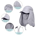 Miniatyrbilde 4 av 8: Fiske Hatt Utendørs Sport Turing Visor Hatt UV Beskyttelse Ansikt Nakke Dekke Fiske Sol Beskyttelse Hatt