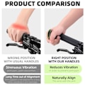 Miniatyrbild 5 av 7: WEST BIKING MTB Cykel Bar ändar Ergonomisk Design Mountain Bike Styre 22,2mm Nylon Inner Handtag Bar Grips