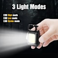 Pikkukuva 4 / 10: Mini avaimenperä taskulamput ladattava korkea luumen COB LED valo magneettinen työ lamppu pullo avaaja