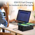 Pikkukuva 2 / 7: 150 W USB tyyppi C PD pikalaturi asema Qi langaton laturi pikalataus 4.0 3.0 USB puhelin laturi