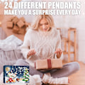 Miniatyrbillede 2 af 6: Jul advent kalender udsøgte smykker gaver med 24 vedhæng halskæder jule fest favoritter