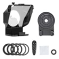 Miniatyrbild 4 av 7: Bärbar Mini Teleprompter Prompter för Smartphone/DSLR Kamera Video inspelning